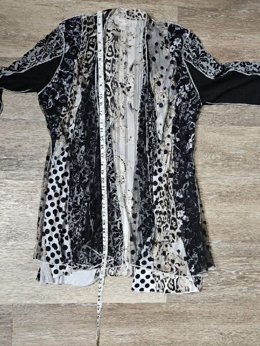 Kamana Duster Mixed print multilayer Contrasting patchwork pattern Small